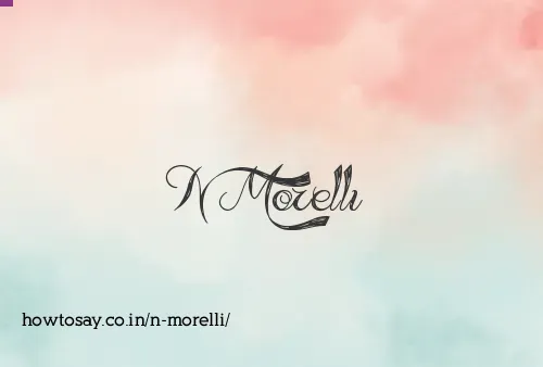 N Morelli