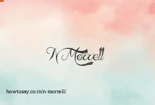 N Morrell
