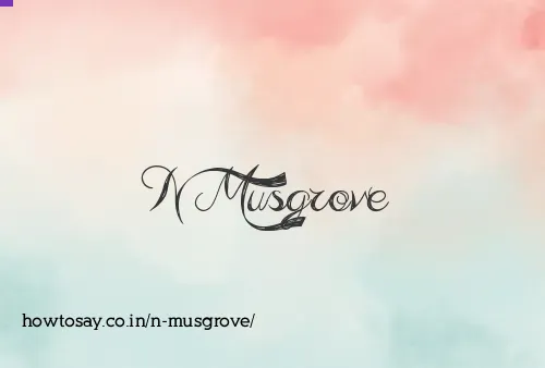 N Musgrove