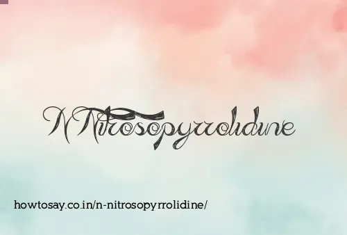 N Nitrosopyrrolidine