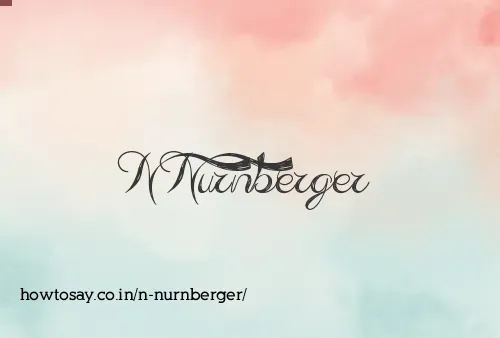 N Nurnberger