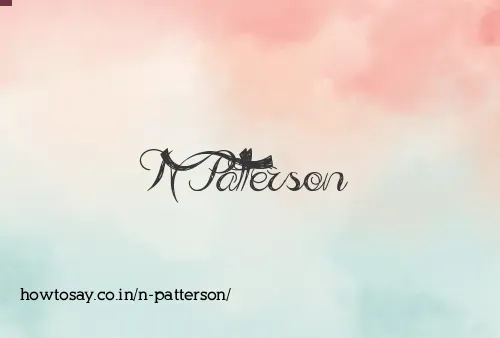 N Patterson