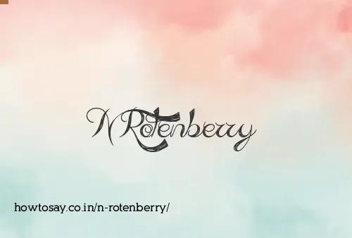 N Rotenberry