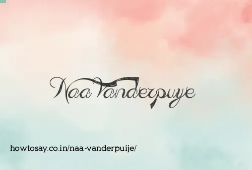 Naa Vanderpuije