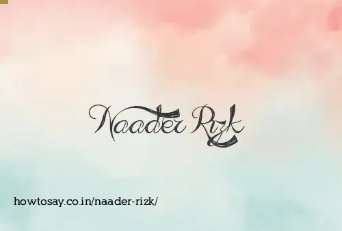 Naader Rizk