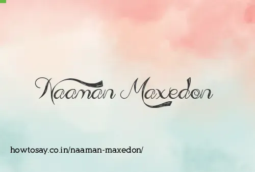 Naaman Maxedon