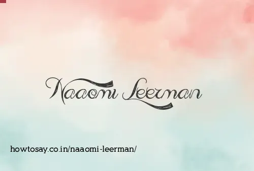 Naaomi Leerman