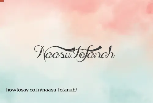 Naasu Fofanah