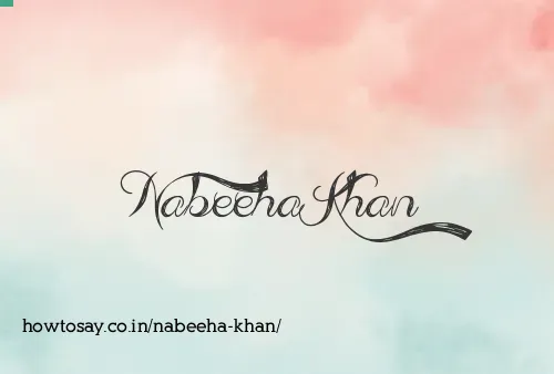 Nabeeha Khan