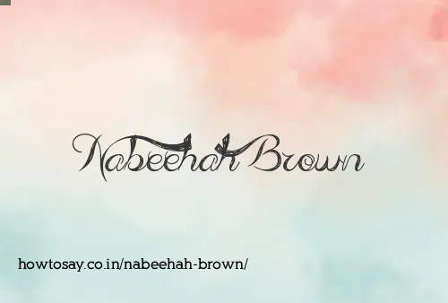 Nabeehah Brown