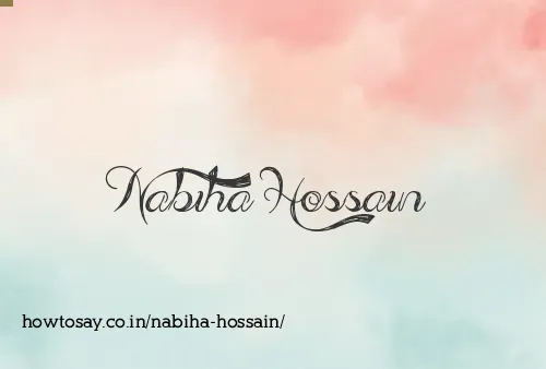 Nabiha Hossain