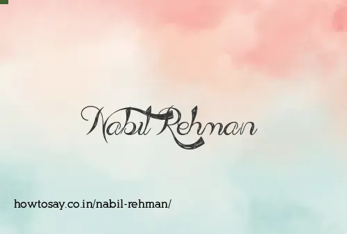 Nabil Rehman