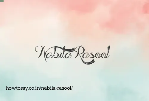 Nabila Rasool