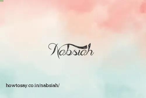 Nabsiah