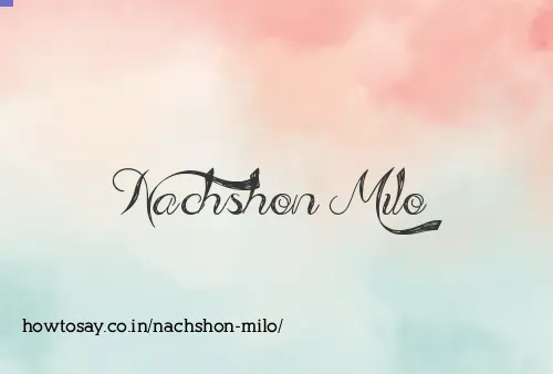 Nachshon Milo