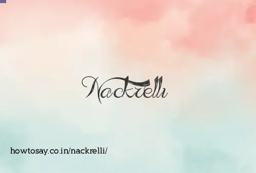 Nackrelli
