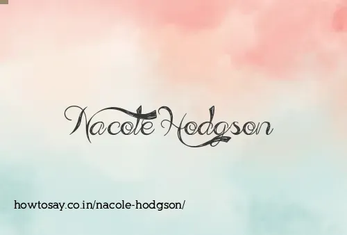 Nacole Hodgson