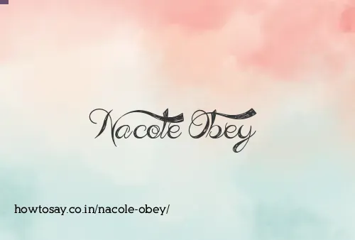 Nacole Obey