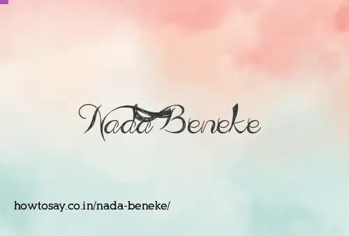 Nada Beneke