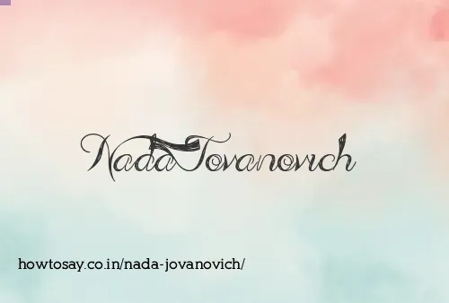 Nada Jovanovich