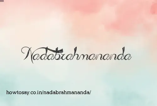 Nadabrahmananda