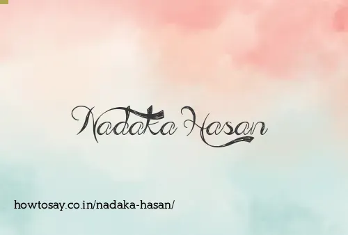 Nadaka Hasan