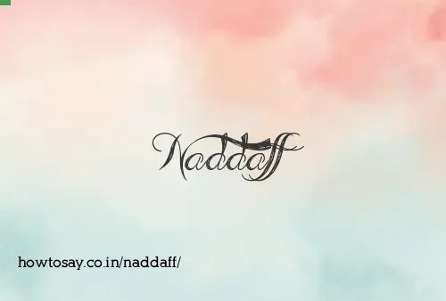 Naddaff