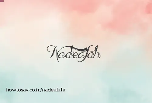 Nadeafah