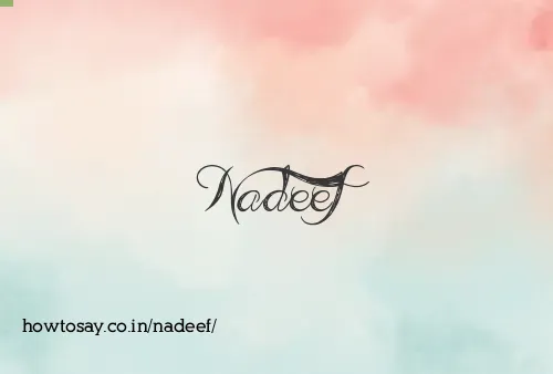 Nadeef