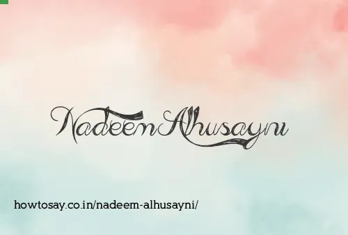 Nadeem Alhusayni