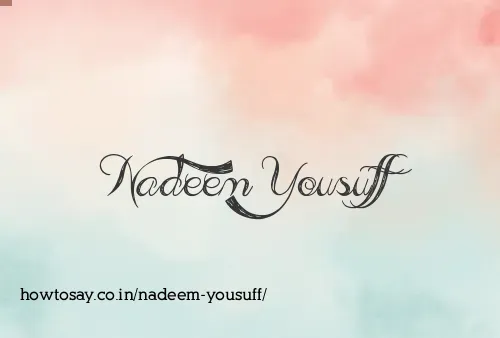 Nadeem Yousuff