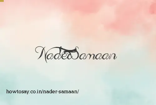 Nader Samaan