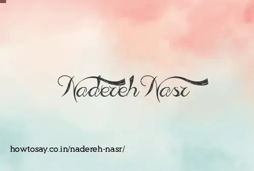 Nadereh Nasr