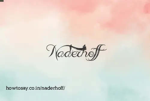 Naderhoff