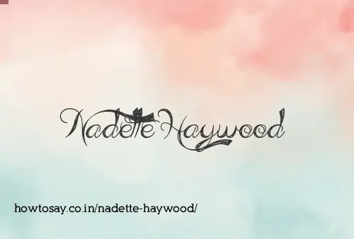 Nadette Haywood