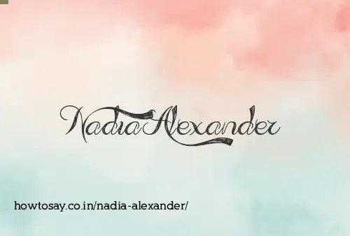 Nadia Alexander