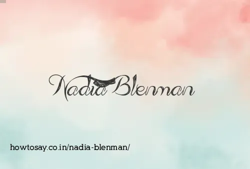 Nadia Blenman