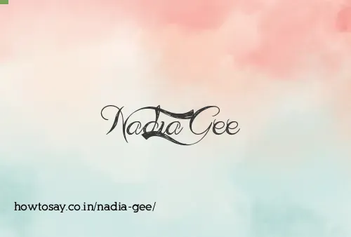 Nadia Gee