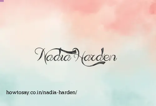 Nadia Harden