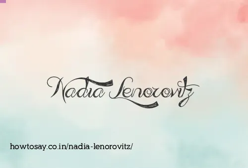 Nadia Lenorovitz