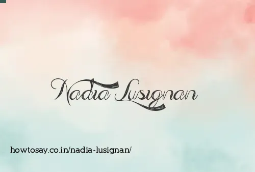 Nadia Lusignan