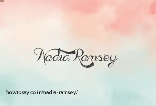 Nadia Ramsey