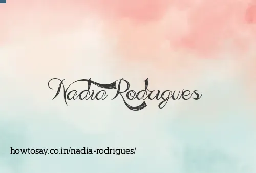 Nadia Rodrigues