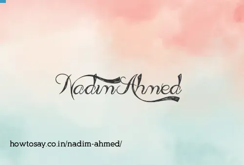 Nadim Ahmed