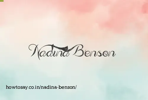 Nadina Benson