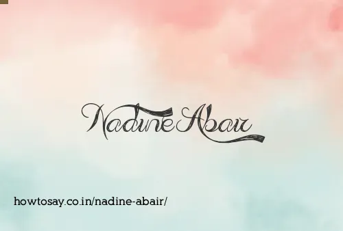 Nadine Abair