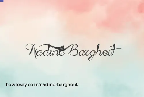 Nadine Barghout