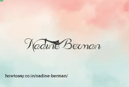 Nadine Berman