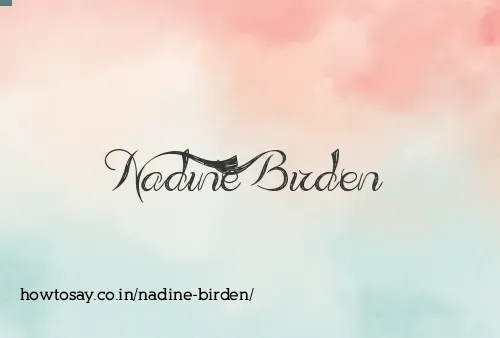 Nadine Birden