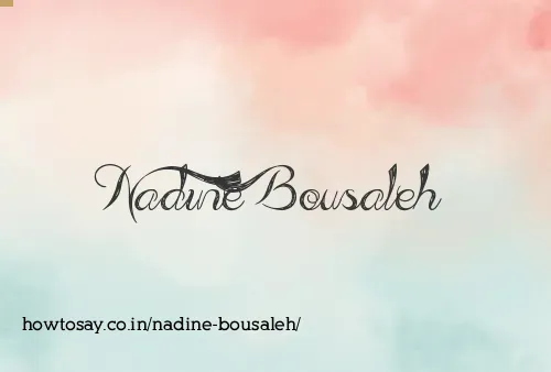 Nadine Bousaleh